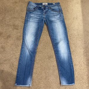 Cropped Blue Jeans